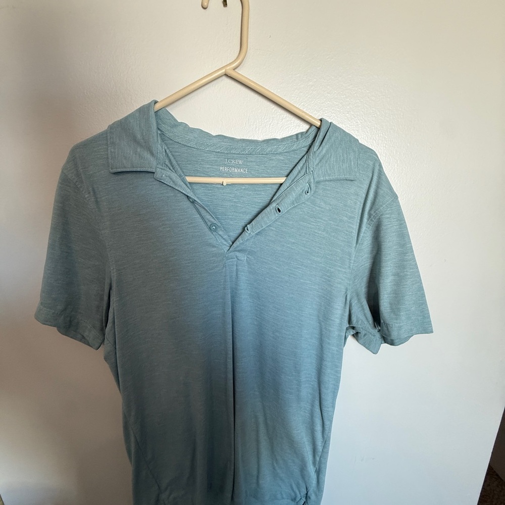 J. Crew Light Blue Polo Shirt